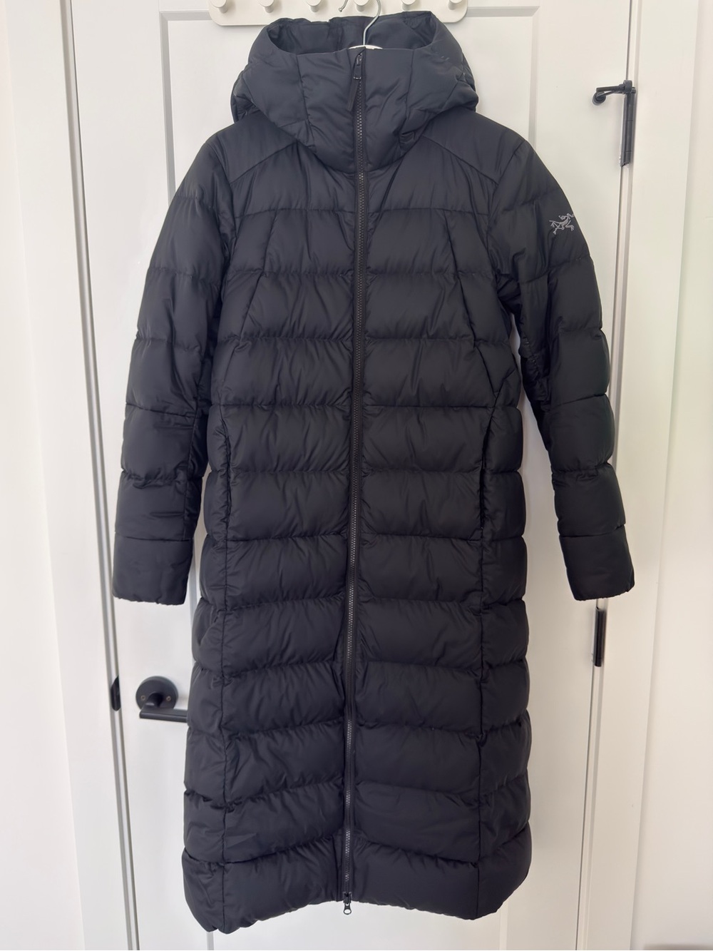 Arc’teryx Thorium Long Parka Women’s Black Down Coat Size Medium